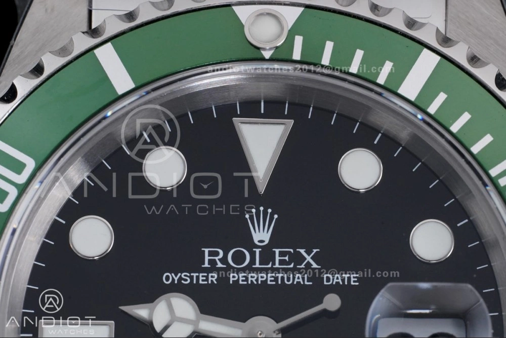 Submariner 16610 LV Green No Rehaut Engraving 904L Steel TMF 1:1 Kermit Best Edition on SS Bracelet SH3135