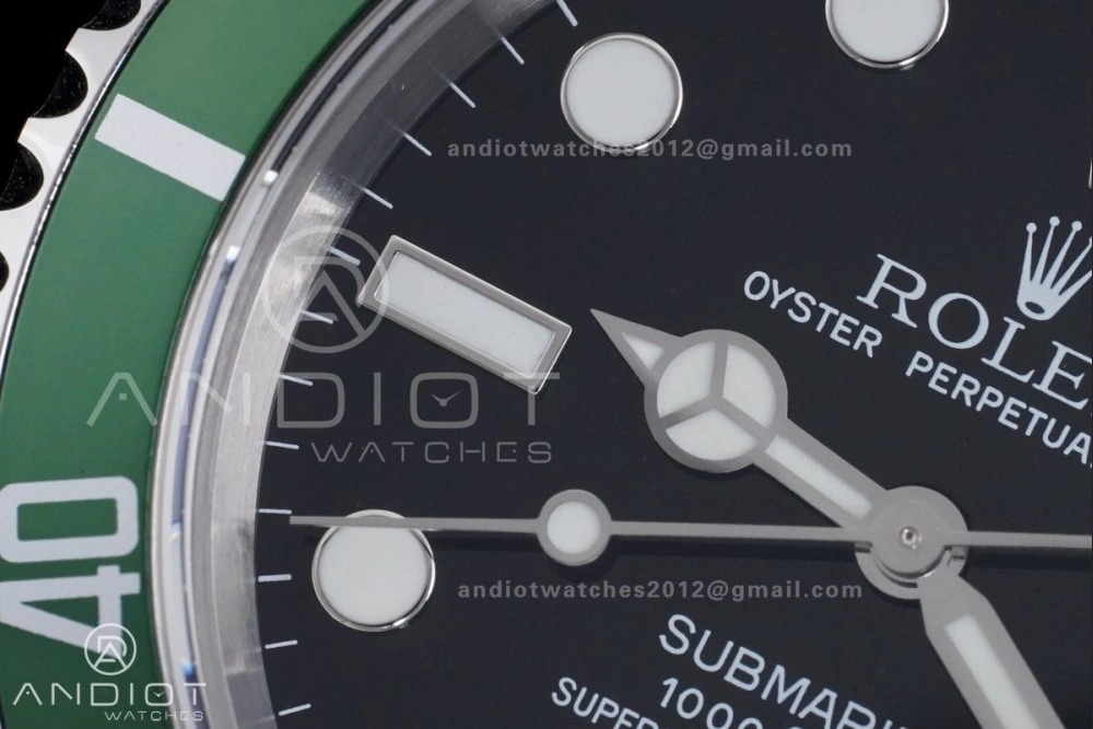 Submariner 16610 LV Green No Rehaut Engraving 904L Steel TMF 1:1 Kermit Best Edition on SS Bracelet SH3135