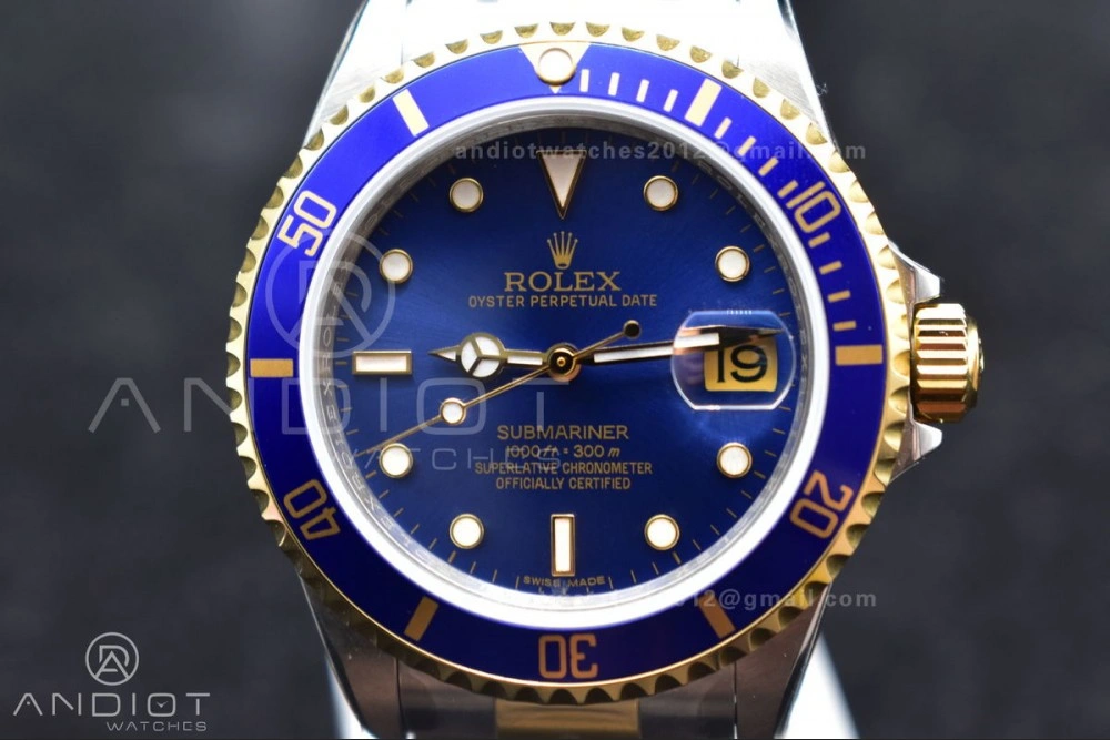 Submariner 16613 Vintage Bluesy BPF Best Edition On SS Bracelet