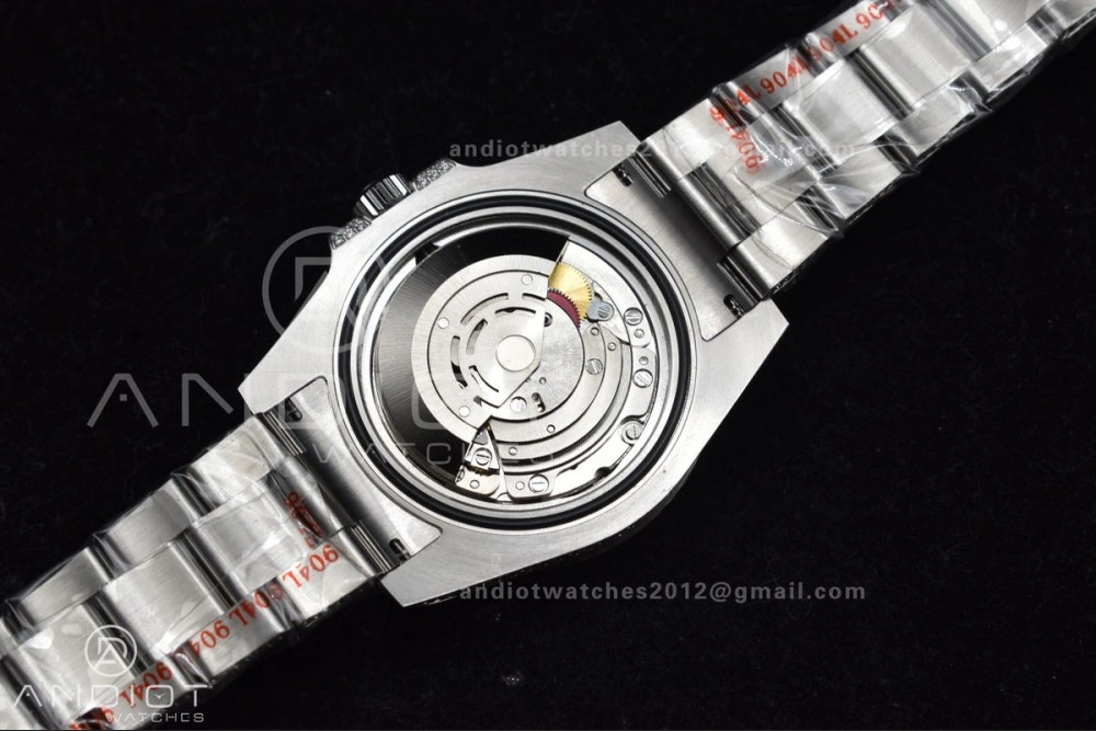 Submariner 40mm Full Diamonds SS AMGF Best Edition Green Dial on Bracelet on VR3135