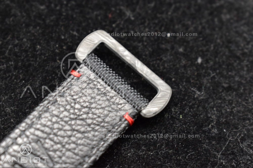 Submariner DIW Carbon VSF 1:1 Best Edition Black Red Dial on Black Nylon Strap VS3135