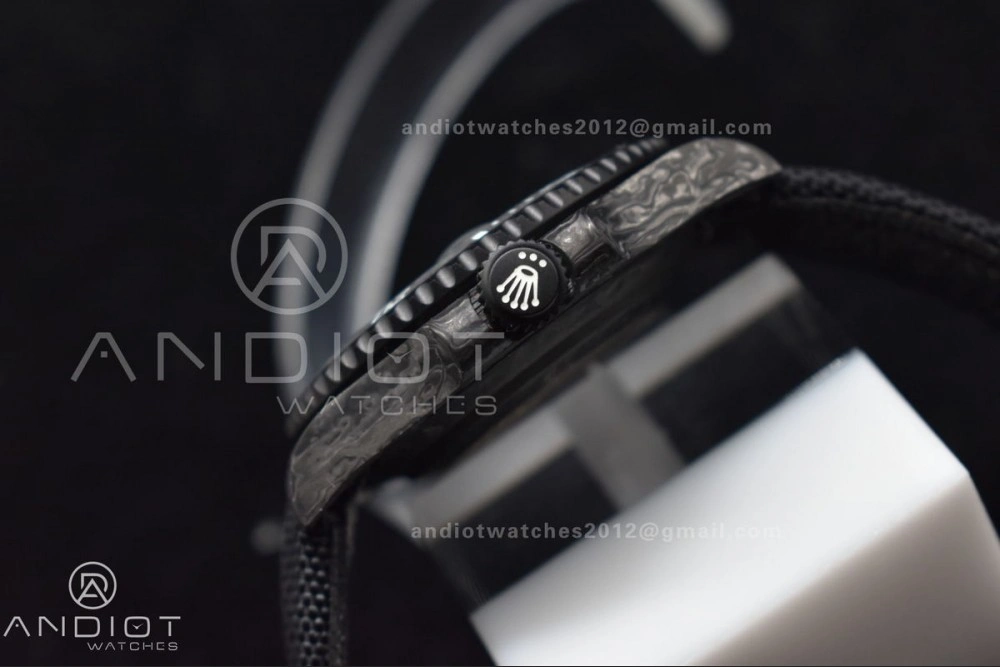 Submariner DIW DLC Sandblasted VSF 1:1 Best Edition Black Blue Dial on DLC Bracelet VS3135