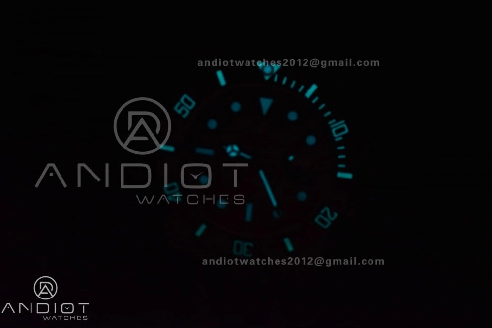 Submariner DIW DLC Sandblasted VSF 1:1 Best Edition Black Blue Dial on DLC Bracelet VS3135