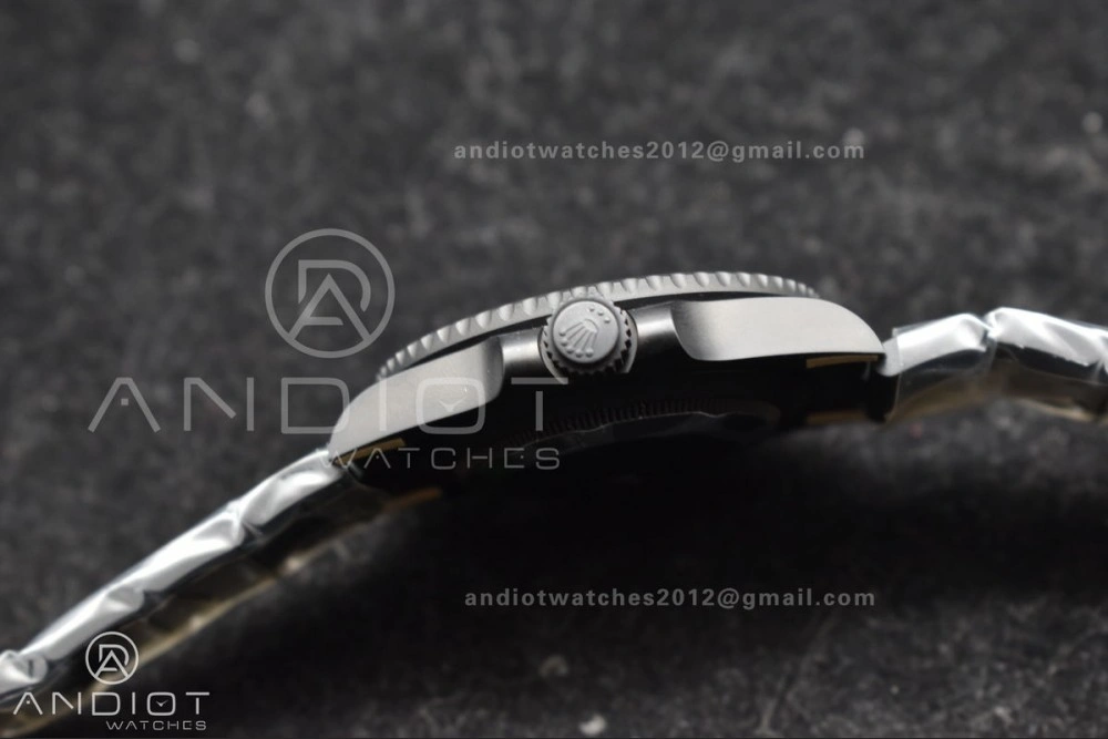 Submariner DIW DLC Sandblasted VSF 1:1 Best Edition Black Blue Dial on DLC Bracelet VS3135