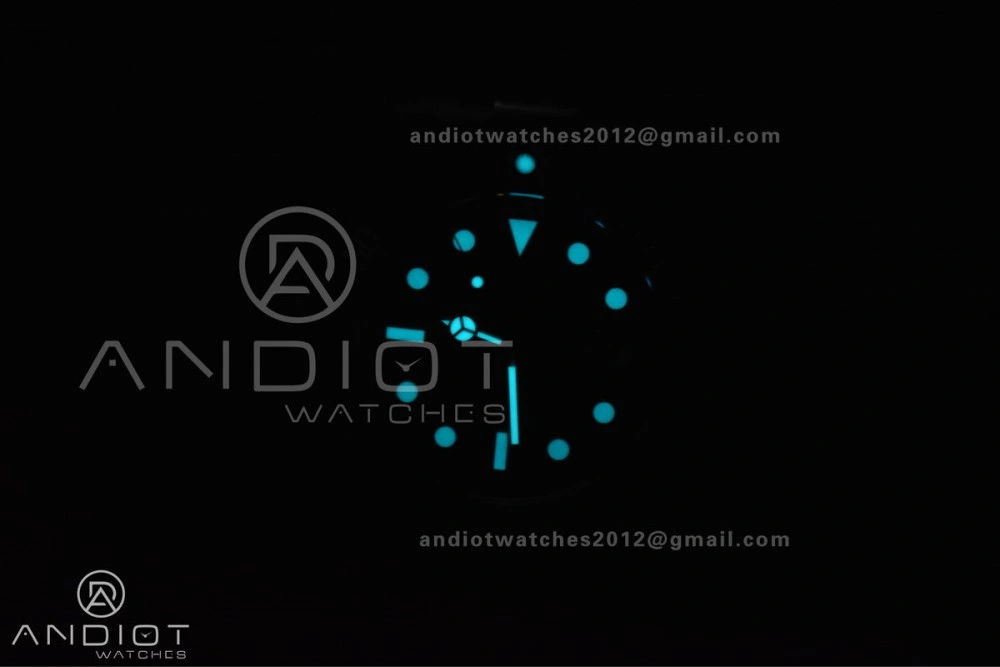 Submariner DIW DLC Sandblasted VSF 1:1 Best Edition Black Blue Dial on DLC Bracelet VS3135