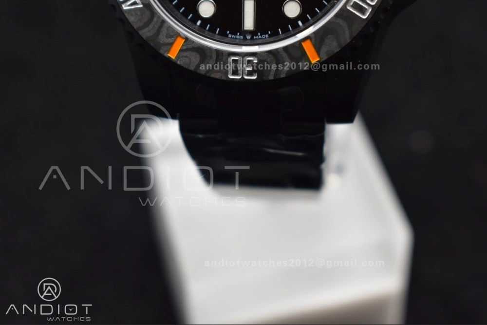 Submariner DIW DLC VSF 1:1 Best Edition Black Orange Dial on DLC Bracelet VS3135