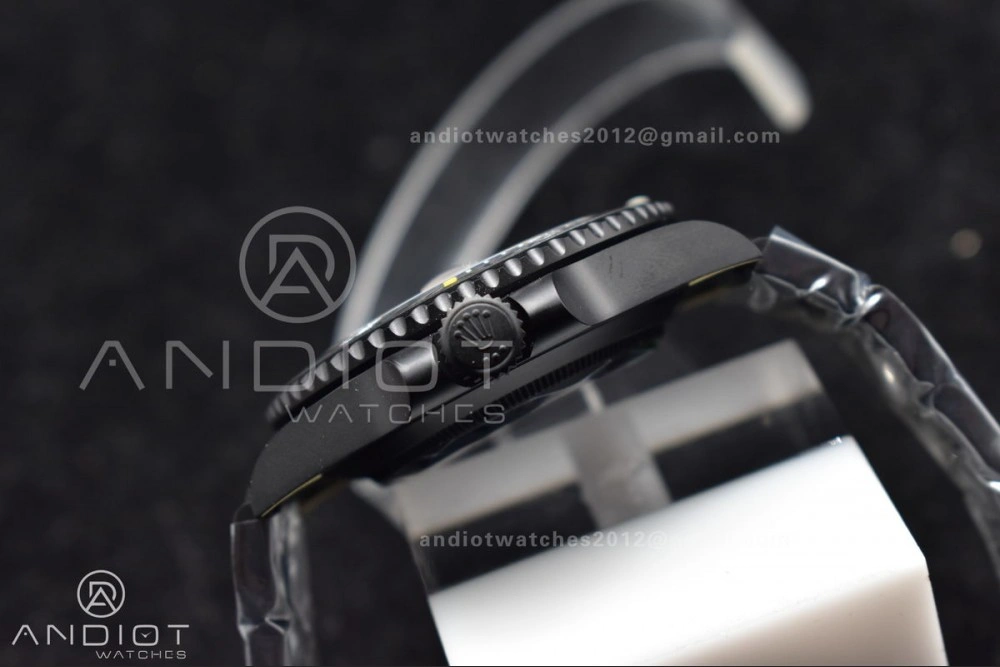 Submariner DIW DLC VSF 1:1 Best Edition Black Yellow Dial on DLC Bracelet VS3135