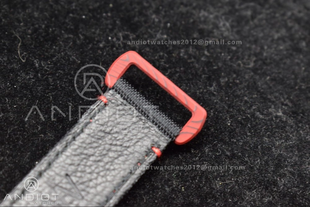 Submariner DIW Red Carbon VSF 1:1 Best Edition Black Dial on Black Nylon Strap VS3135