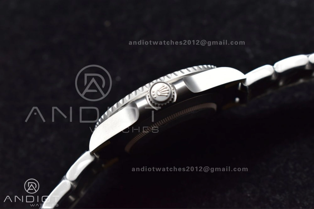 Submariner DIW Sandblasted VSF 1:1 Best Edition Orange Ceramic Bezel Orange Black Dial on SS Bracelet VS3135