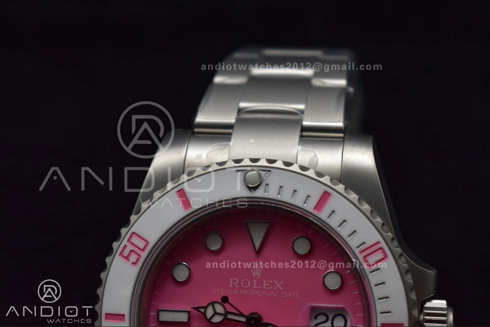 Submariner DIW Sandblasted VSF 1:1 Best Edition Pink Dial On SS Bracelet VS3135
