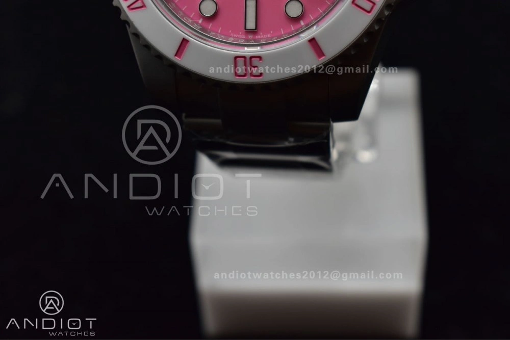Submariner DIW Sandblasted VSF 1:1 Best Edition Pink Dial On SS Bracelet VS3135