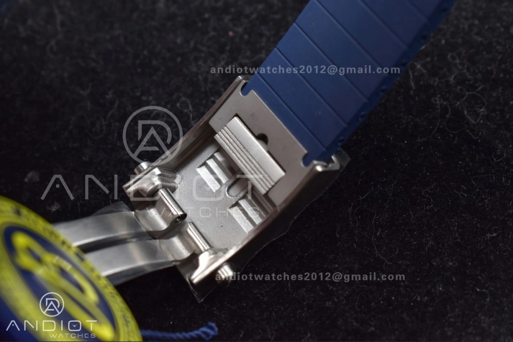 SuperOcean Automatic 42 SS BLSF 1:1 Best Edition Blue Dial on Blue Rubber Strap A2824