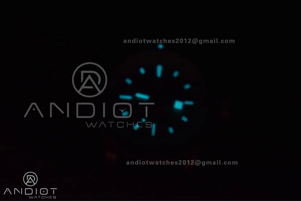 SuperOcean Automatic 42 SS BLSF 1:1 Best Edition Blue Dial on Blue Rubber Strap A2824