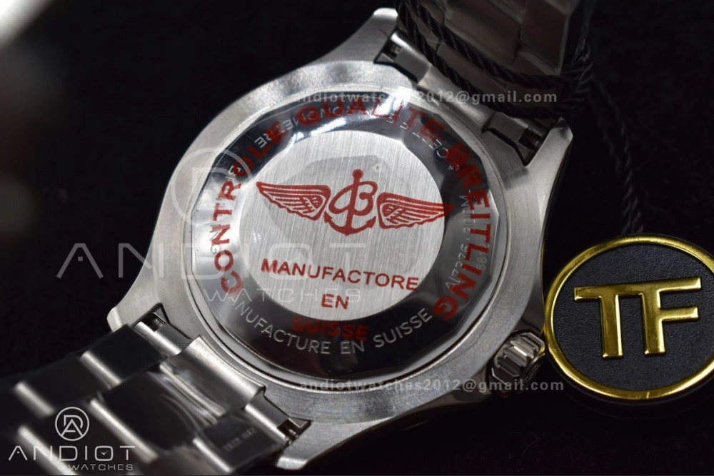 SuperOcean Automatic 44 TF 1:1 Best Edition Black White Dial on SS Bracelet A2824