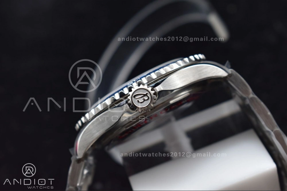 SuperOcean Automatic 44 TF 1:1 Best Edition Blue Ceramic Bezel Blue White Dial on SS Bracelet A2824