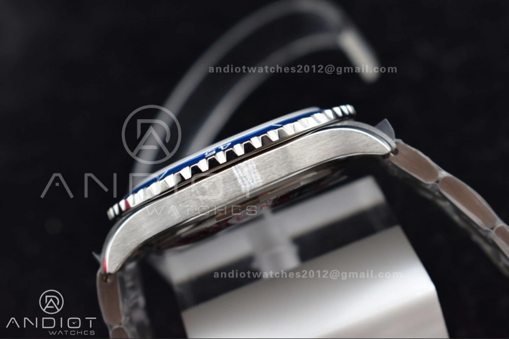 SuperOcean Automatic 44 TF 1:1 Best Edition Blue Ceramic Bezel Blue White Dial on SS Bracelet A2824