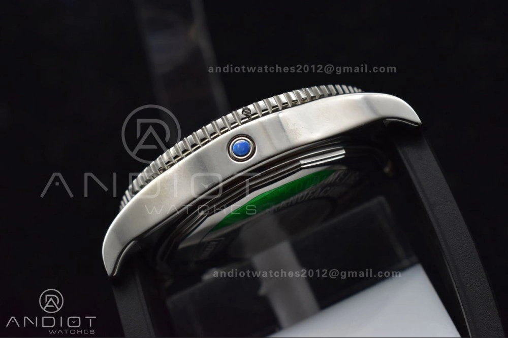 Superocean Automatic 44 BLSF 1:1 Best Edition Black Dial And Bezel With Orange Rehaut On Black Rubber Strap A2824