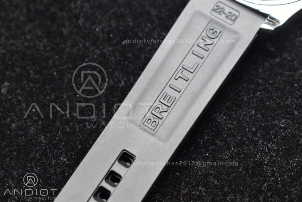 Superocean Automatic 44 BLSF 1:1 Best Edition Black Dial And Bezel With Orange Rehaut On Black Rubber Strap A2824