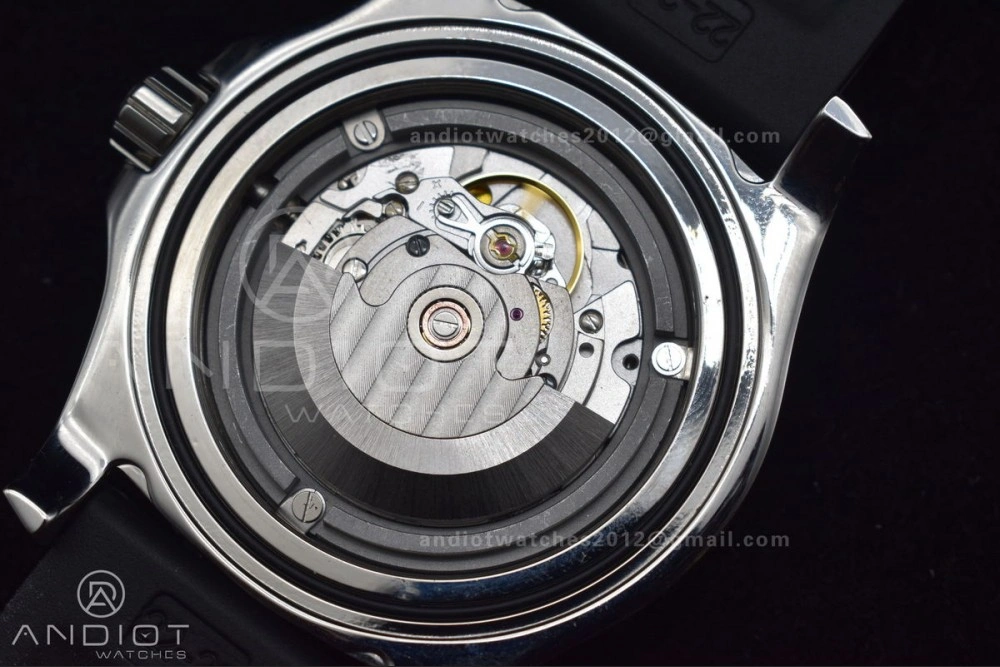 Superocean Automatic 44 BLSF 1:1 Best Edition Black Dial And Bezel With Orange Rehaut On Black Rubber Strap A2824