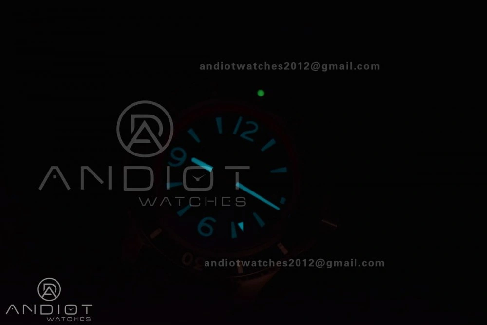 Superocean Automatic 44 BLSF 1:1 Best Edition Black Dial And Bezel With Orange Rehaut On Black Rubber Strap A2824