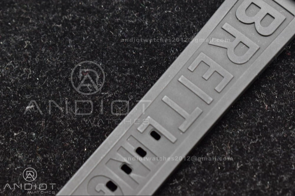 Superocean Automatic 44 TF 1:1 Best Edition Black Dial Black Bezel On Black Rubber Strap A2824