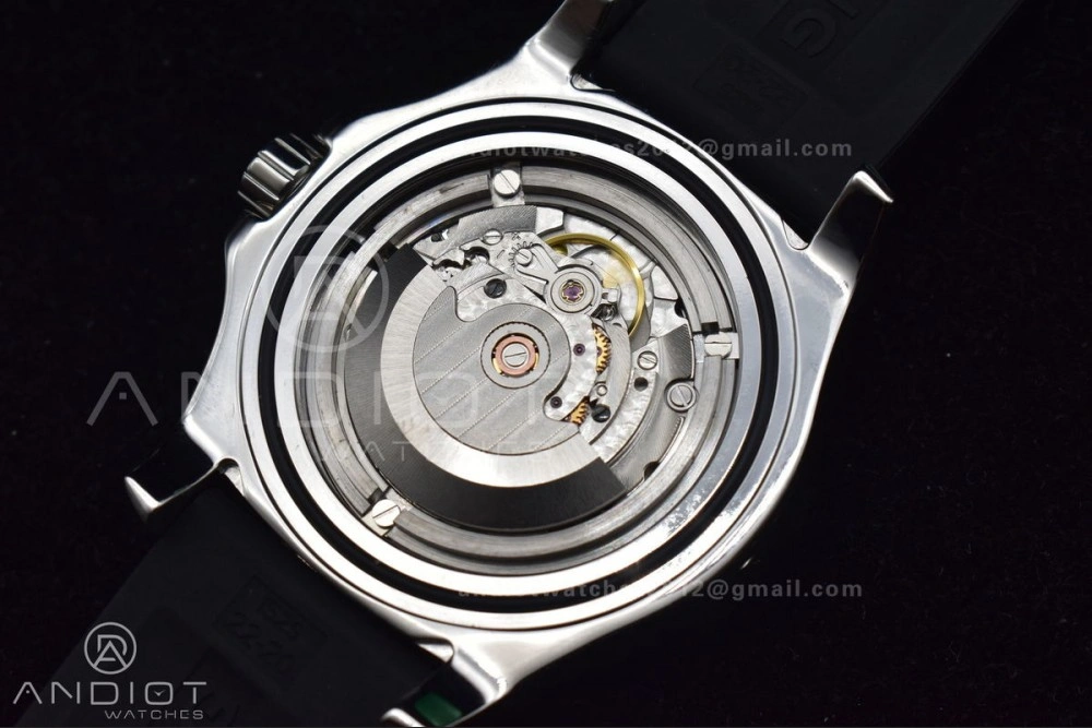 Superocean Automatic 44 TF 1:1 Best Edition Black Dial Black Bezel On Black Rubber Strap A2824