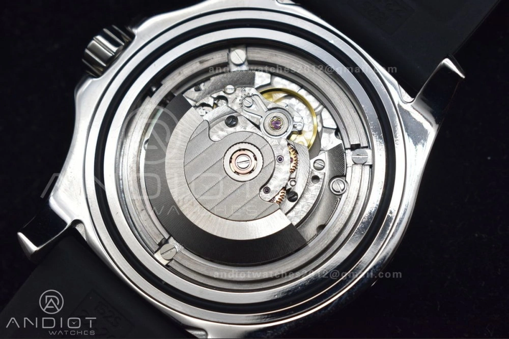 Superocean Automatic 44 TF 1:1 Best Edition Black Dial Black Bezel On Black Rubber Strap A2824