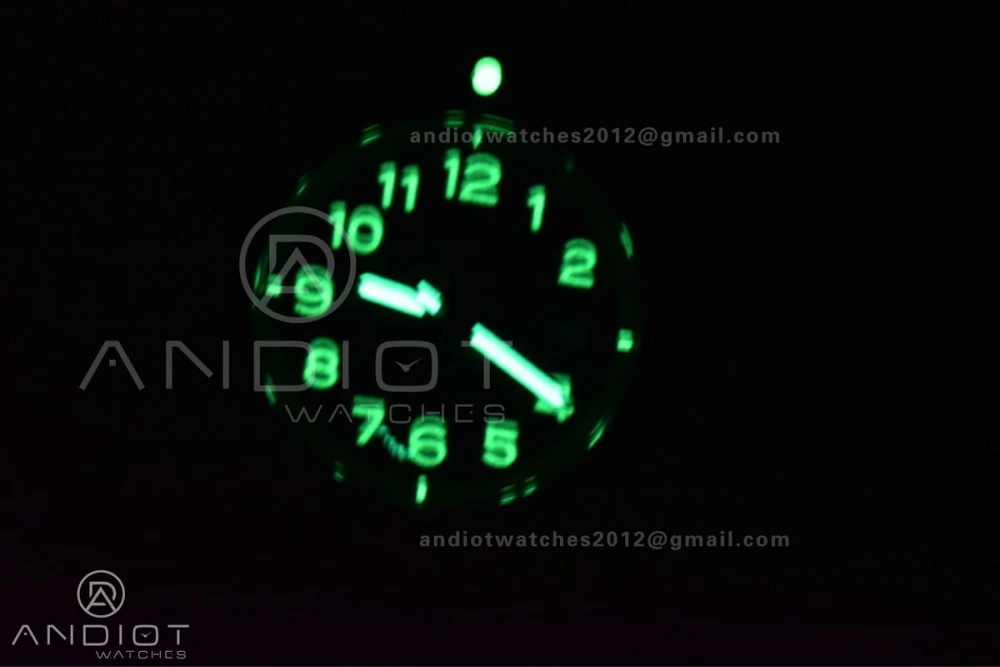 Superocean Automatic 44 TF 1:1 Best Edition Black Dial Black Bezel On Black Rubber Strap A2824