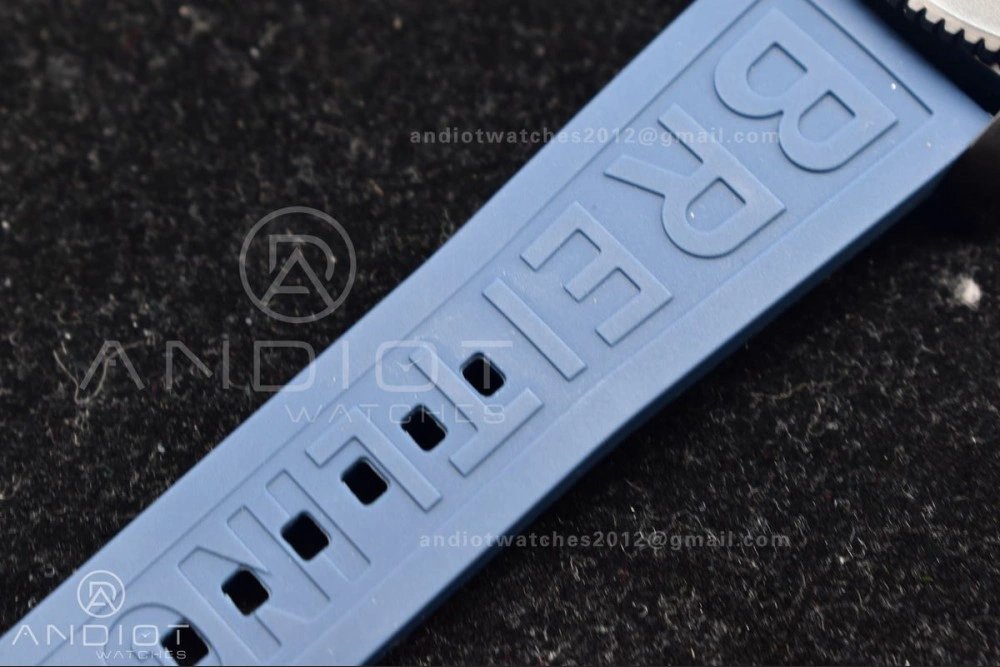 Superocean Automatic 44 TF 1:1 Best Edition Blue Dial Black Bezel On Black Rubber Strap A2824