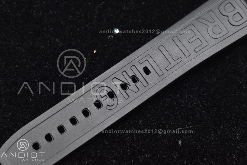 Superocean Automatic 44 TF 1:1 Best Edition Dark Green Dial Black Bezel On Black Rubber Strap A2824