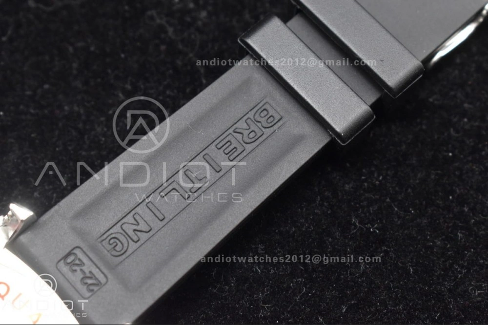 Superocean Automatic 44 TF 1:1 Best Edition Dark Green Dial Black Bezel On Black Rubber Strap A2824