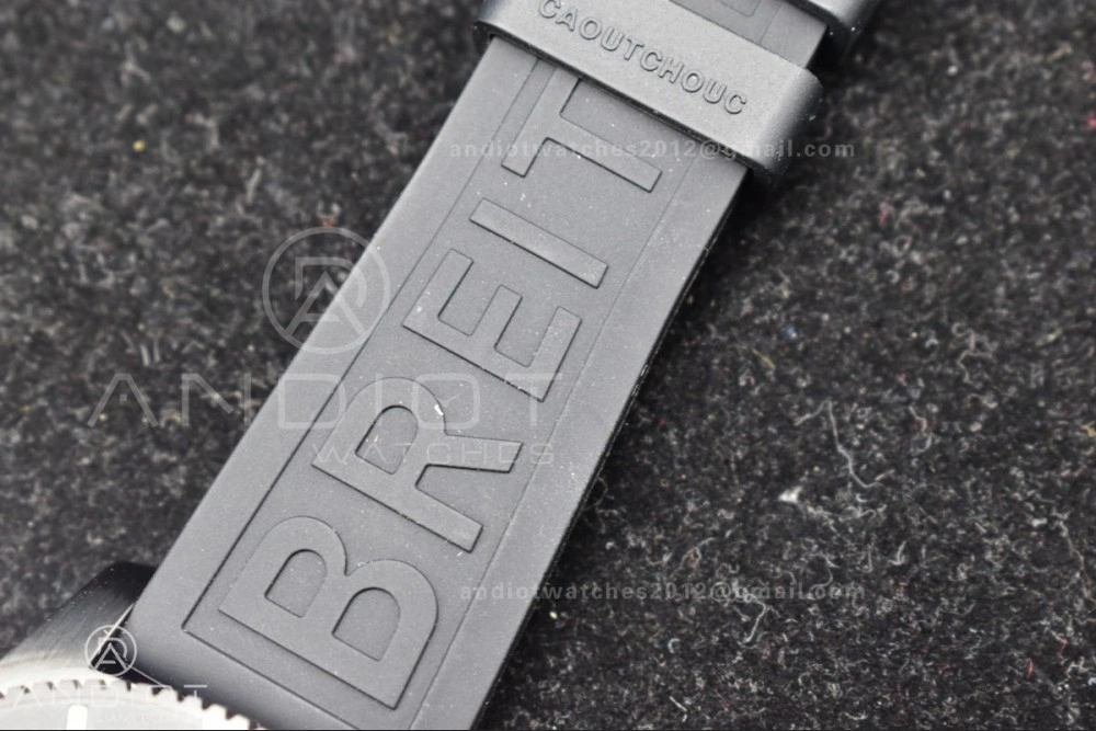 Superocean Automatic 44 TF 1:1 Best Edition Yellow Dial Black Bezel on Black Rubber Strap A2824