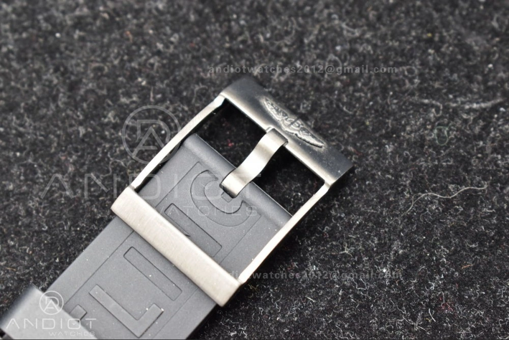 Superocean Automatic 44 TF 1:1 Best Edition Yellow Dial Black Bezel on Black Rubber Strap A2824