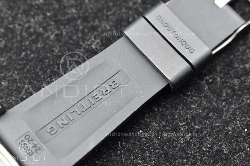 Superocean Automatic 44 TF 1:1 Best Edition Yellow Dial Black Bezel on Black Rubber Strap A2824