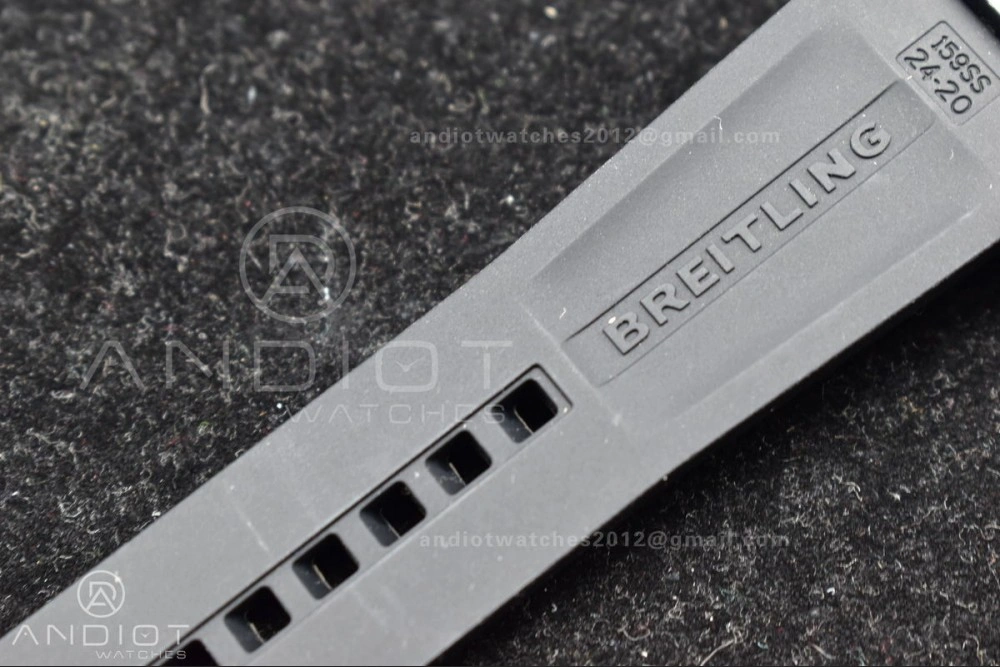 Superocean Automatic 44 TF 1:1 Best Edition Yellow Dial Black Bezel on Black Rubber Strap A2824