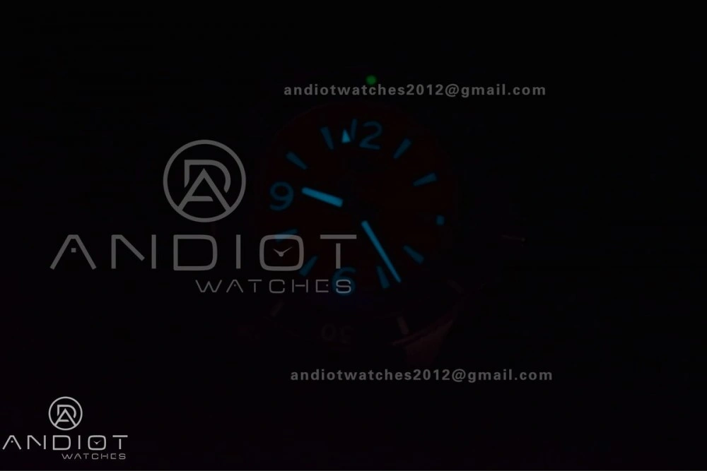 Superocean Automatic 44 TF 1:1 Best Edition Yellow Dial Black Bezel on Black Rubber Strap A2824