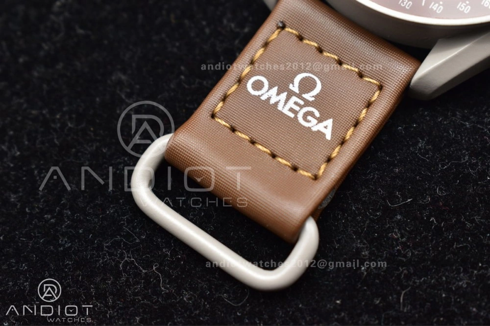 Swatch X Omega Bioceramic Moonwatch Mission To Saturn On Nylon Strap Quartz