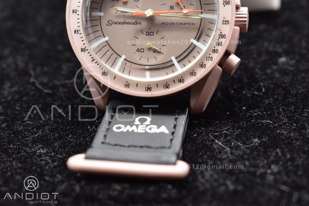 Swatch x Omega Bioceramic Moonwatch Mission to Jupiter on Nylon Strap Quartz