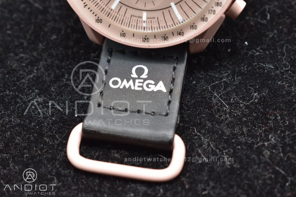 Swatch x Omega Bioceramic Moonwatch Mission to Jupiter on Nylon Strap Quartz