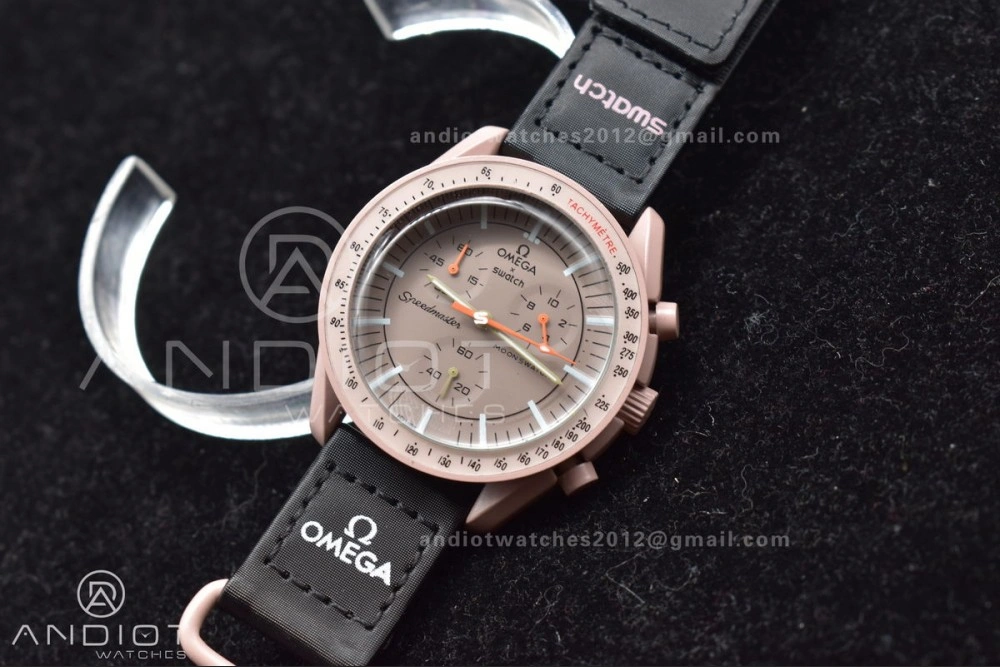 Swatch x Omega Bioceramic Moonwatch Mission to Jupiter on Nylon Strap Quartz
