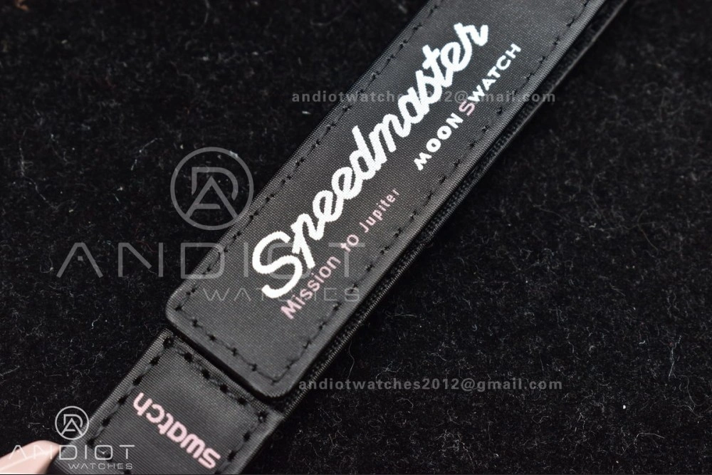 Swatch x Omega Bioceramic Moonwatch Mission to Jupiter on Nylon Strap Quartz