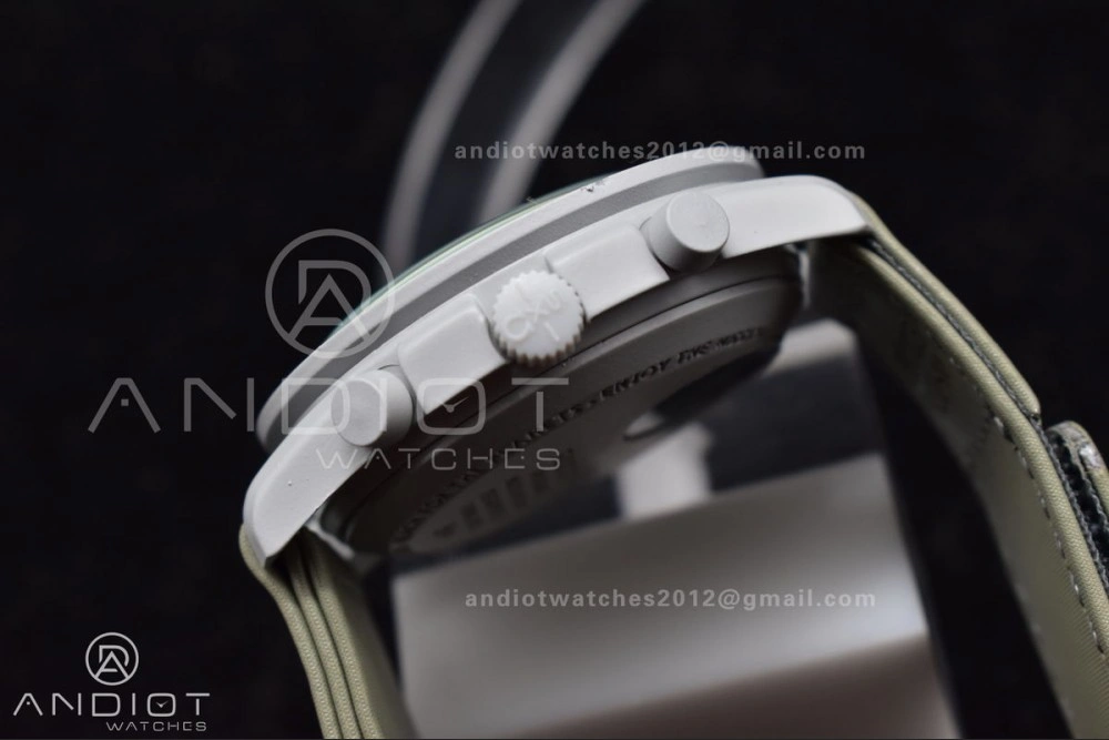 Swatch x Omega Bioceramic Moonwatch Mission to Pluto on Nylon Strap Quartz