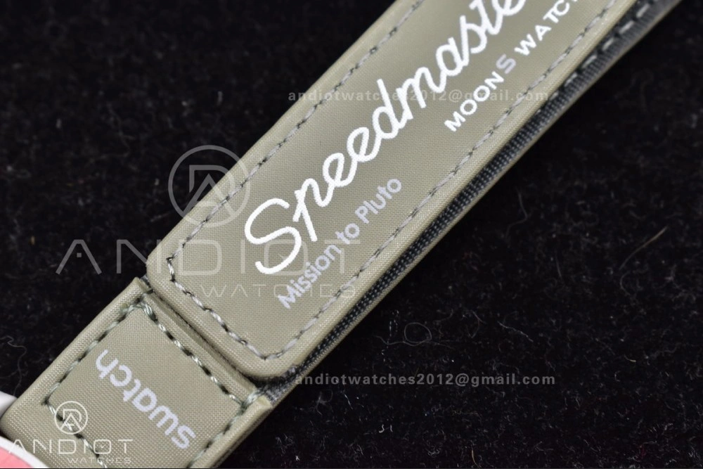 Swatch x Omega Bioceramic Moonwatch Mission to Pluto on Nylon Strap Quartz