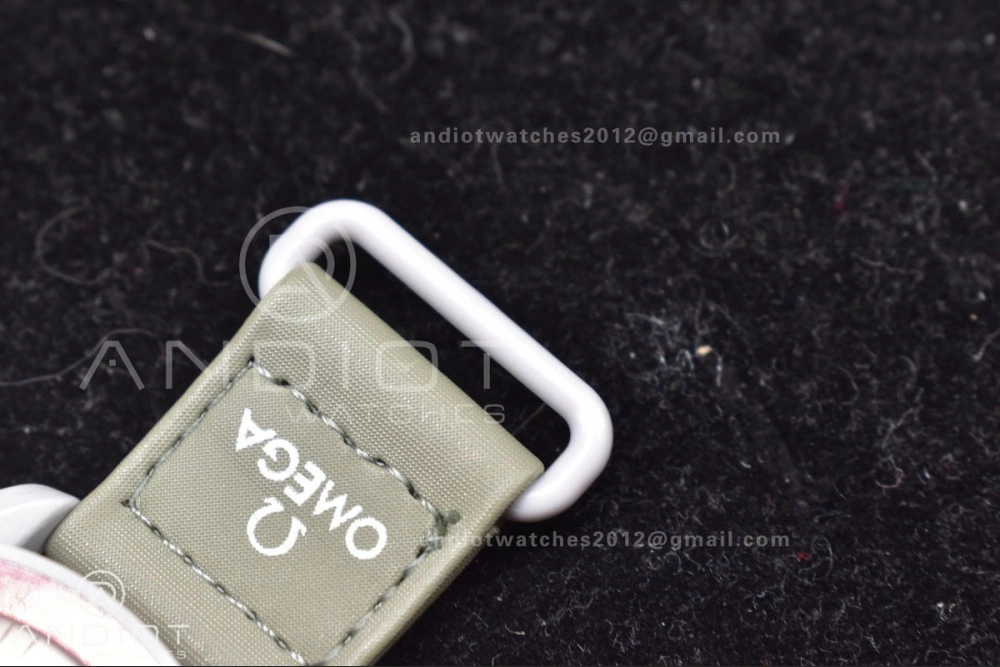 Swatch x Omega Bioceramic Moonwatch Mission to Pluto on Nylon Strap Quartz