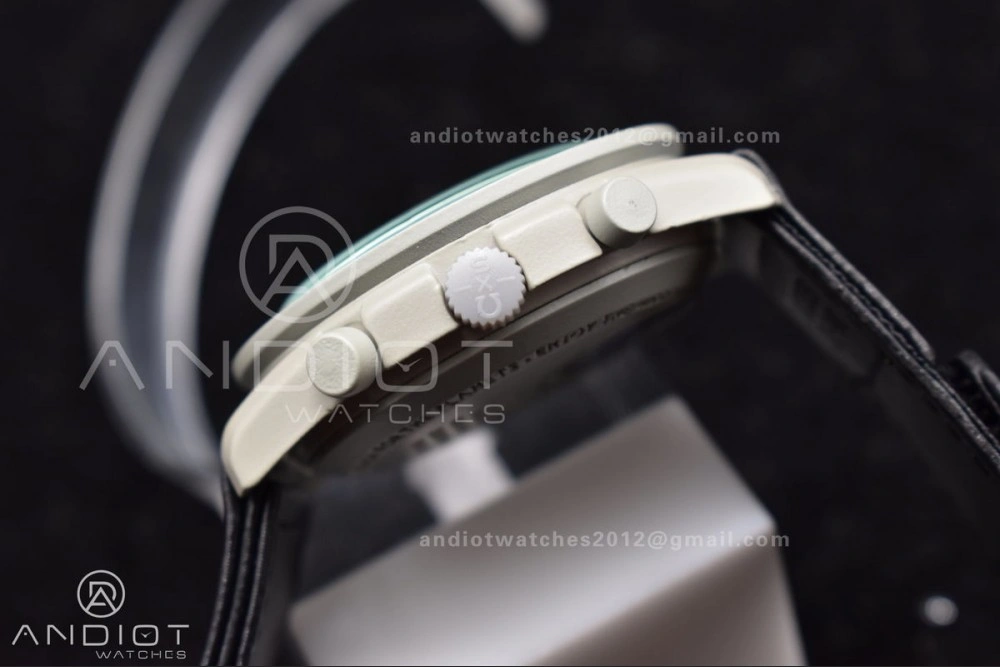 Swatch x Omega Bioceramic Moonwatch Mission to The Moon on Nylon Strap Quartz