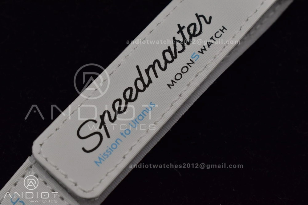 Swatch x Omega Bioceramic Moonwatch Mission to Uranus on Nylon Strap Quartz