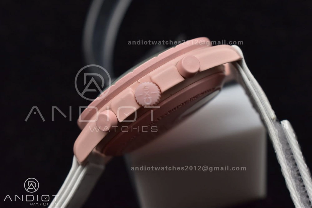 Swatch x Omega Bioceramic Moonwatch Mission to Venus on Nylon Strap Quartz