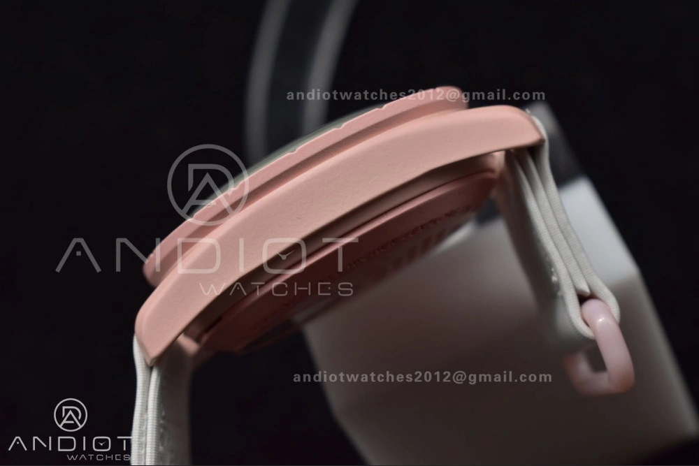 Swatch x Omega Bioceramic Moonwatch Mission to Venus on Nylon Strap Quartz