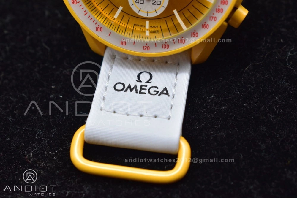 Swatch x Omega Bioceramic Moonwatch Mission to the Sun on Nylon Strap Quartz