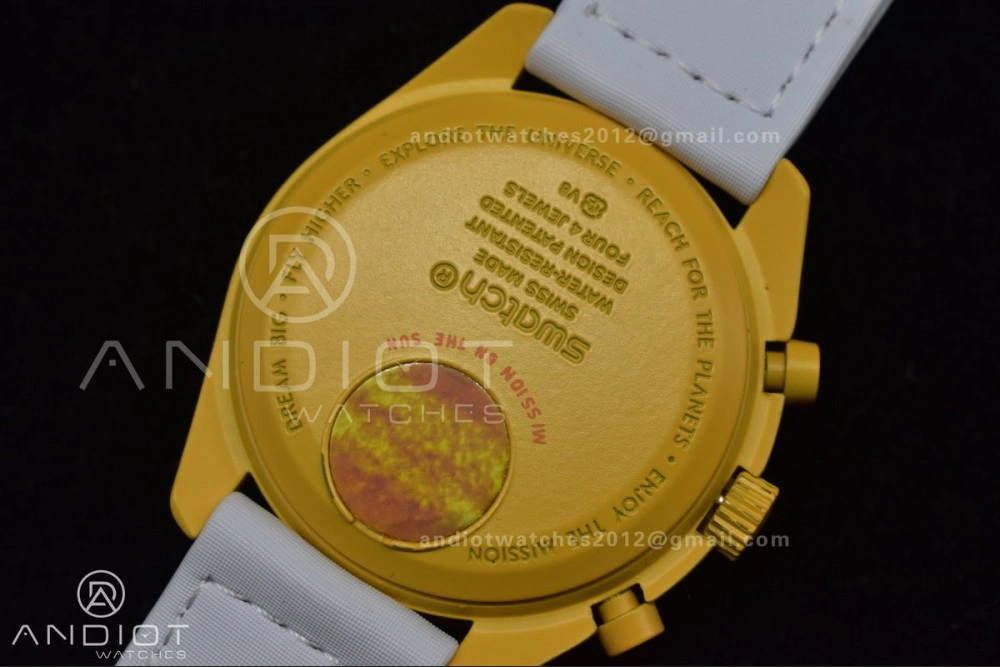 Swatch x Omega Bioceramic Moonwatch Mission to the Sun on Nylon Strap Quartz
